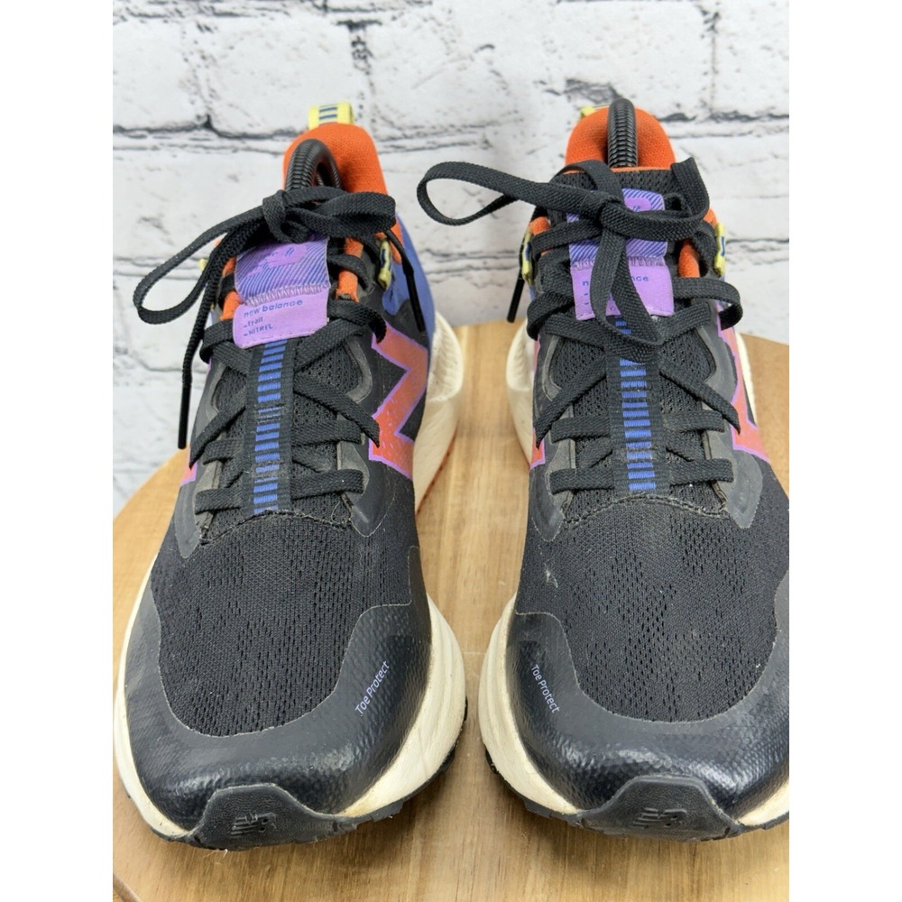 New Balance DynaSoft Nitrel‎ V4 Trail Running Shoe Black/Orange Women's Size 9.5 - Picture 5 of 15